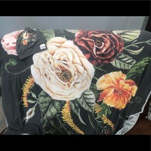 Copper pearl matching swaddle and top knot hat